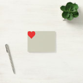Rode Hartvorm Liefde Klassiek Minimalisme Post-it® Notes (Kantoor)