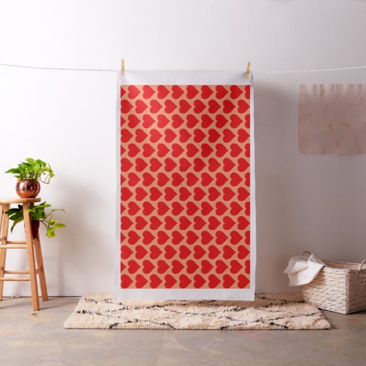 Rode Hartvorm Liefde Klassiek Minimalisme Stof (Voorbeeld)