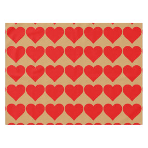 Rode Hartvorm Liefde Klassiek Minimalisme Tafelkleed