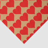 Rode Hartvorm Liefde Klassiek Minimalisme Tissuepapier (Detail)