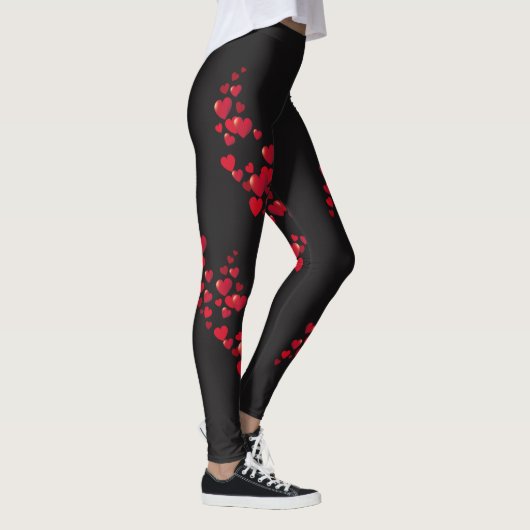 Rode hartvormige Leggings (Rechts)