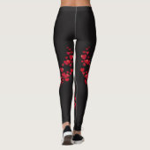 Rode hartvormige Leggings (Achterkant)