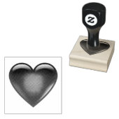 Rode hartvormige rubberen stempel (Gestempeld)