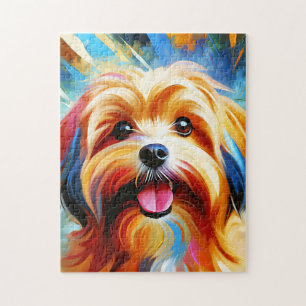 Rode Havanese Hond Acrylprint Hondenliefhebber Cad Legpuzzel