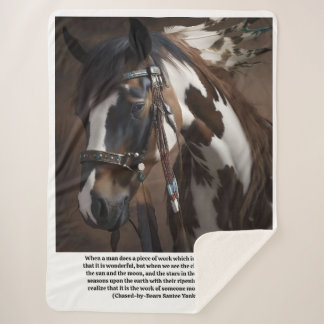 Rode Havik paard Sundance Sherpa Deken