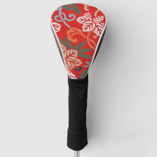Rode Hawaïaanse Japanse Kimono Golfheadcover