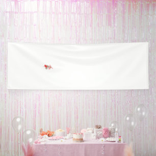 Rode Hawaiiaanse hibiscus met gedetailleerde bloem Spandoek