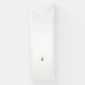 Rode Hawaiiaanse hibiscus met gedetailleerde bloem Spandoek (Verticaal)