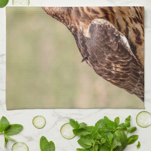 Rode hawk in de Hudson-vallei Theedoek (Gevouwen)
