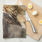 Rode hawk in de Hudson-vallei Theedoek (Quarter Fold)