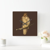 Rode Hawk-klokk Vierkante Klok (Huis)