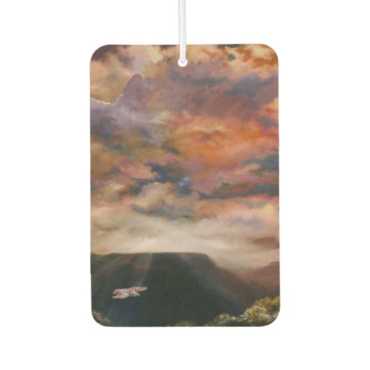 Rode Hawk over de Mesas Air Freshener Luchtverfrisser (Voorkant)