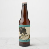 Rode Hawk uit de Amerikaanse vogels van Audubon Bier Etiket (Voorkant)