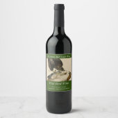 Rode Hawk uit de Amerikaanse vogels van Audubon Wijn Etiket (Voorkant)