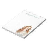 Rode Head Lady Mint Jurk Notitieblok (Linkerzijde)