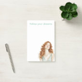 Rode Head Lady Mint Jurk Post-it® Notes (Kantoor)