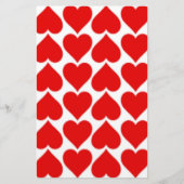 RODE HEART PATTERN BRIEFPAPIER (Voorkant)