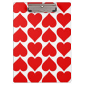 RODE HEART PATTERN KLEMBORD (Voorkant)