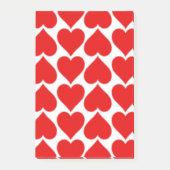 RODE HEART PATTERN POST-IT® NOTES (Voorkant)