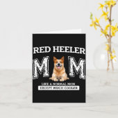 Rode heeler moeder zoals een normale moeder behalv kaart (Gele Bloem)