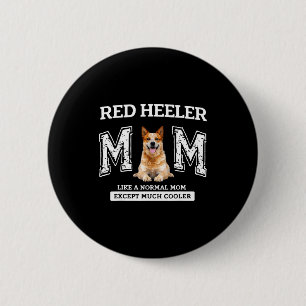 Rode heeler moeder zoals een normale moeder behalv ronde button 5,7 cm