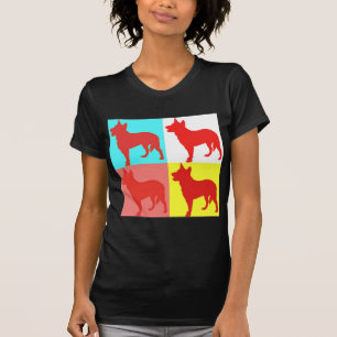 Rode Heelers Kleurwand T-shirt