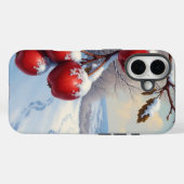 Rode heerlijke appels en sneeuw Case-Mate iPhone case (Achterkant (horizontaal))