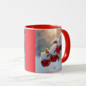 Rode heerlijke appels met sneeuw mok (Voorkant rechts)