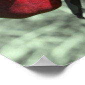 Rode heerlijke appels op de gedeeltelijke kleur va poster (Hoek)