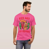 Rode Heethoofd Dwaze Pepers T-shirt (Voorkant volledig)