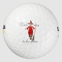 Rode heks golfbal golfballen