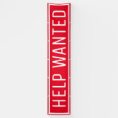 Rode Help Gezochte gebarentbank Spandoek (Verticaal)