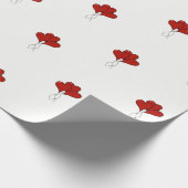 Rode hemdballonnen — Verpakkingspapier Cadeaupapier (Hoek)