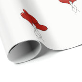 Rode hemdballonnen — Verpakkingspapier Cadeaupapier (Rol Hoek)