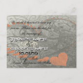 Rode hemdjes aankondigingskaart (Achterkant)