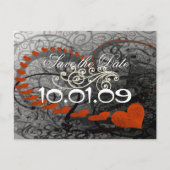 Rode hemdjes aankondigingskaart (Voorkant)