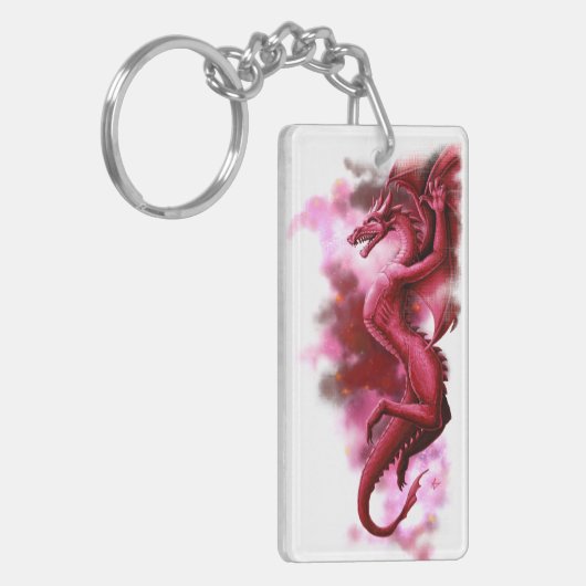 Rode hemel in de ochtend sleutelhanger (Voorkant Links)