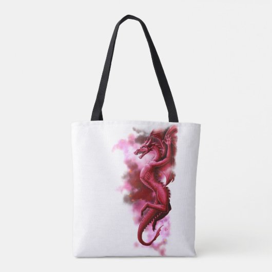 Rode hemel in de ochtend tote bag (Achterkant)