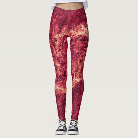RODE HEMELSE ORKAAN VLIEGT HOOG LEGGINGS (Voorkant)
