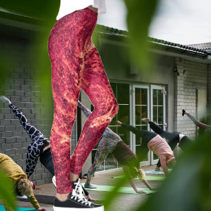 RODE HEMELSE ORKAAN VLIEGT HOOG LEGGINGS