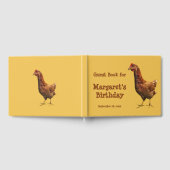 Rode Hen Kip Vogel Verjaardagsfeestje Gastboek Gastenboek (Volledig)
