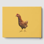 Rode Hen Kip Vogel Verjaardagsfeestje Gastboek Gastenboek (Achterkant)