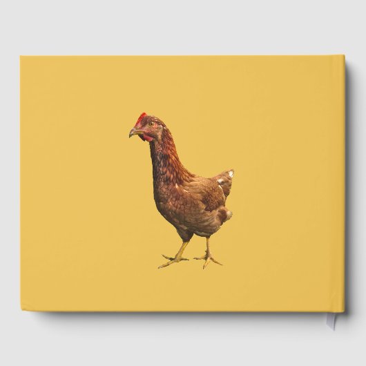 Rode Hen Kip Vogel Verjaardagsfeestje Gastboek Gastenboek (Achterkant)