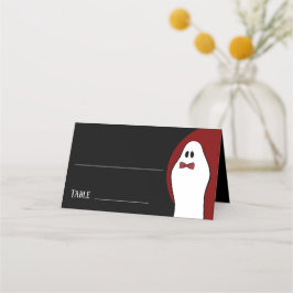 Rode Heren Geest Halloween Bruiloft Plaatskaartje