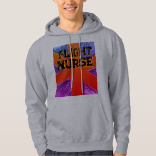 Rode Heren Verpleegkundige Vlucht Hoodie