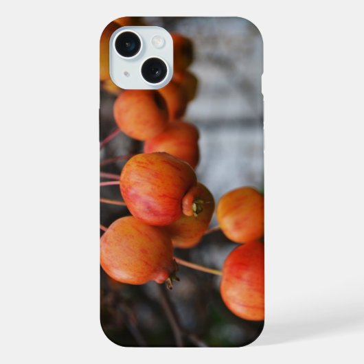Rode herfst appels iPhone hoesje (Achterkant)