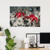 Rode Herfst Canvasprint Poster (Thuiskantoor)
