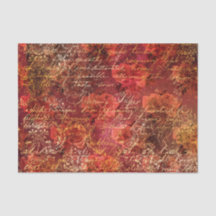 Rode Herfst Ephemera Patroon