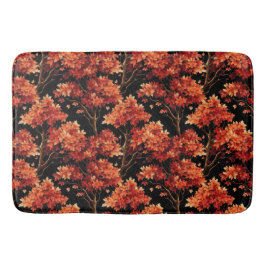 Rode Herfst esdoorn naadloze patroonafbeelding Badmat