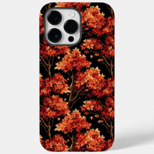 Rode Herfst esdoorn naadloze patroonafbeelding Case-Mate iPhone 14 Pro Max Hoesje